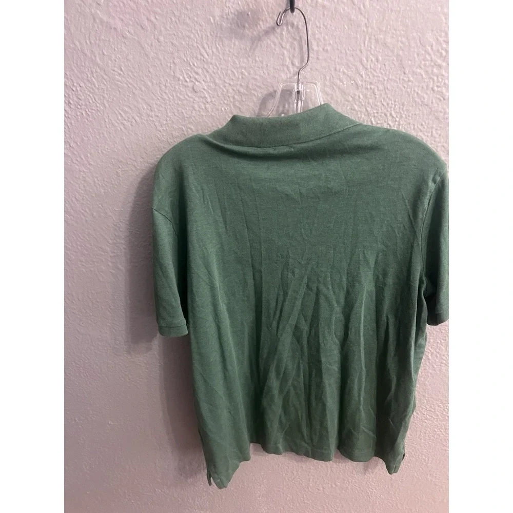 Polo Ralph Lauren Shirt Mens Green Size Medium Classic Fit Short Sleeve